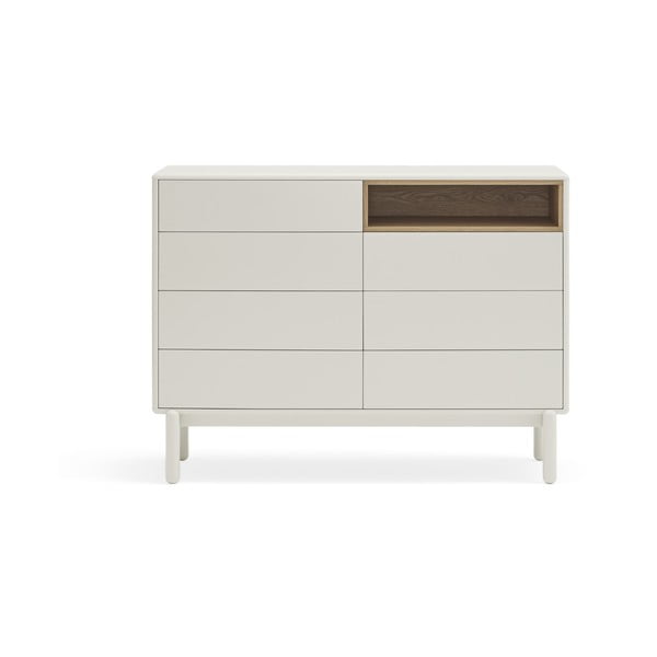 Kreminės spalvos šoninė spintelė 120x90x40 cm Corvo – Teulat