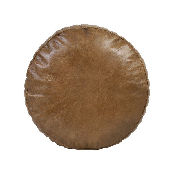 Rudas odinis pufas ø 42 cm Luko - Light & Living-image-1