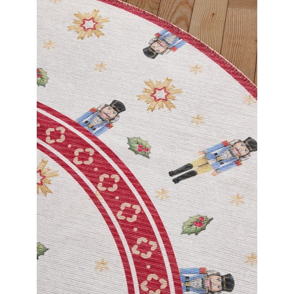 Raudonos spalvos apvalios formos kilimas su Kalėdų motyvu ø 160 cm Toy's Delight Nutcracker – Villeroy&Boch-image-3