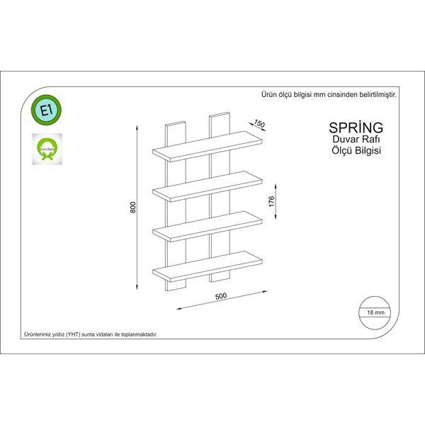 Balta dviaukštė lentyna Spring - Gauge Concept-image-2