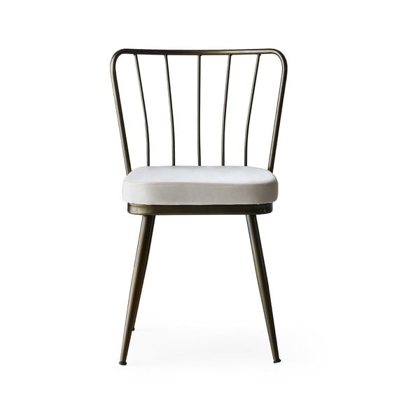 Valgomojo kėdės iš metalo pilkos spalvos 2 vnt. Yildiz – Kalune Design