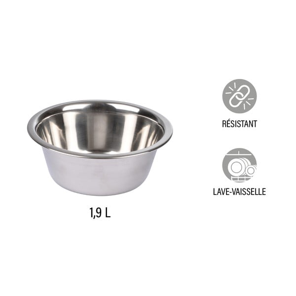 Iš nerūdijančio plieno augintinių dubuo šuniui ø 25 cm – Love Story-image-1