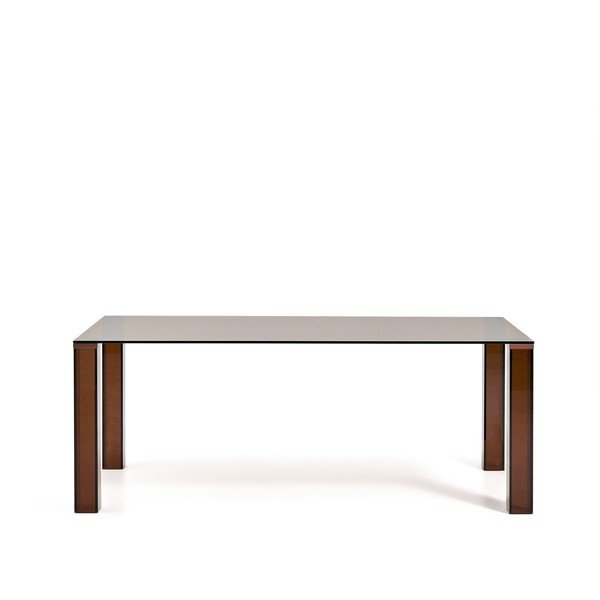 Iš stiklo valgomojo stalas 100x200 cm Adularia – Kave Home-image-2