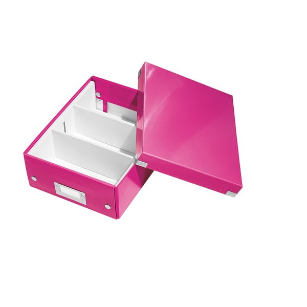Rožinė dėžutė su organizatoriumi Click&Store - Leitz
