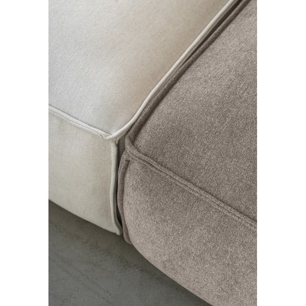 Kampinė sofa smėlio spalvos (su kairiuoju kampu/„U“ formos) Flex Felix – Miuform-image-3
