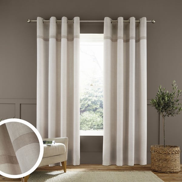 Smėlio spalvos užuolaidos, 2 vnt., 229x168 cm Melville - Catherine Lansfield-image-2