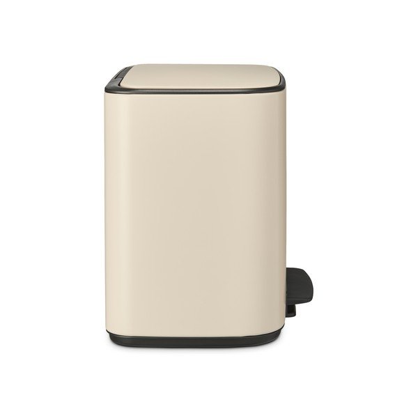 Iš plieno šiukšliadėžė smėlio spalvos su pedalu 36 l Bo – Brabantia-image-2