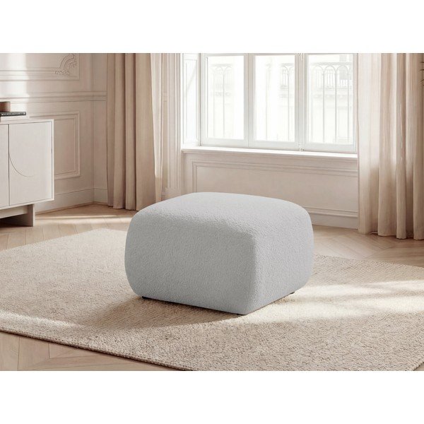 Šviesiai pilkos spalvos taburetė iš boucle Montaigne – Bobochic Paris-image-1