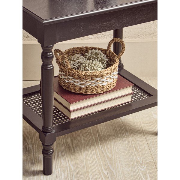 Juodos spalvos kavos staliukas 60x120 cm Heritage – Premier Housewares-image-4