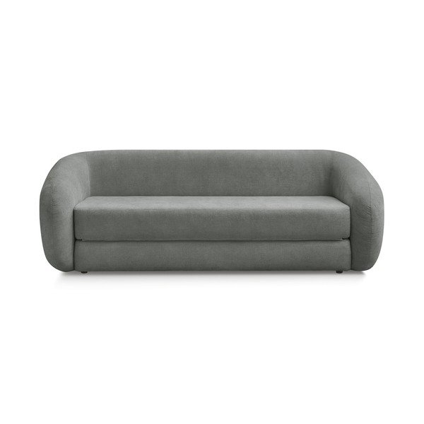 Tamsiai pilkos spalvos sulankstoma sofa iš šenilinio audinio 228 cm Neyo – Bobochic Paris