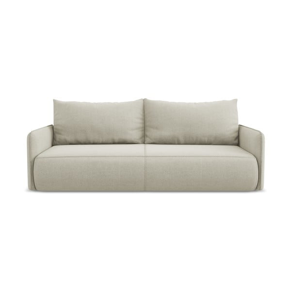 Kreminės spalvos sulankstoma/su sandėliavimo vieta sofa 216 cm Nanea – Makamii