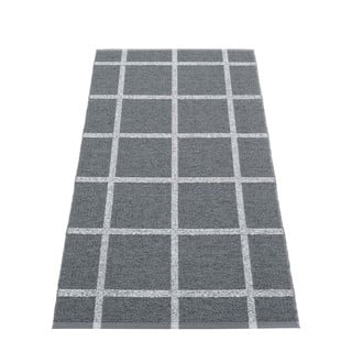Antracito spalvos lauko kilimas 70x150 cm Ada Granit – Pappelina