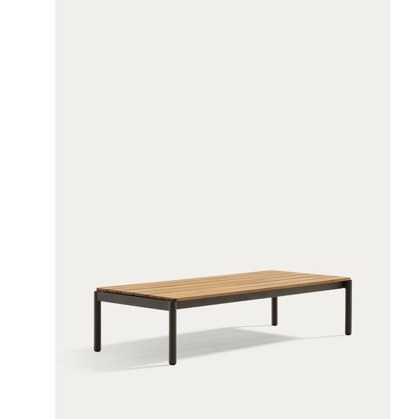 Iš tikmedžio masyvo sodo kavos staliukas 63x149 cm Sorells – Kave Home-image-4