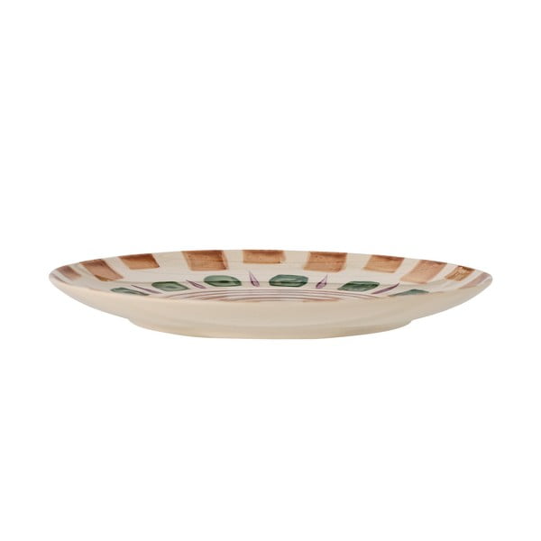 Desertinė iš akmens masės lėkštė žalios spalvos/rudos spalvos ø 20,5 cm Shama – Bloomingville-image-1
