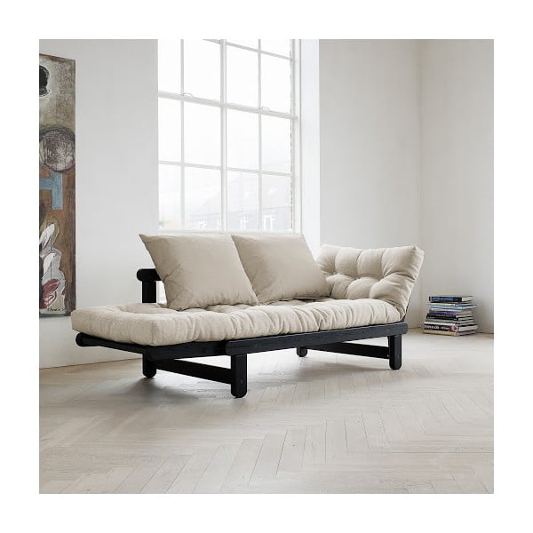 Sofa lova "Karup Beat" juoda/natūrali-image-1