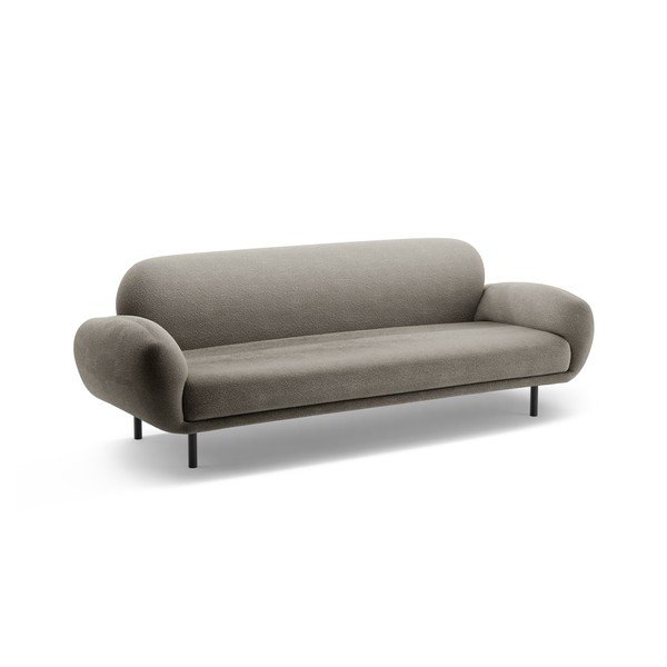 Pilkos spalvos iš boucle sofa 208 cm Poppy – Micadoni -image-1