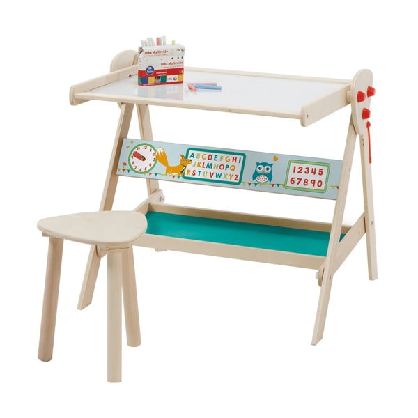 Stalas ir žymeklių lenta viename su "Roba Kids" mokymosi kėde-image-2