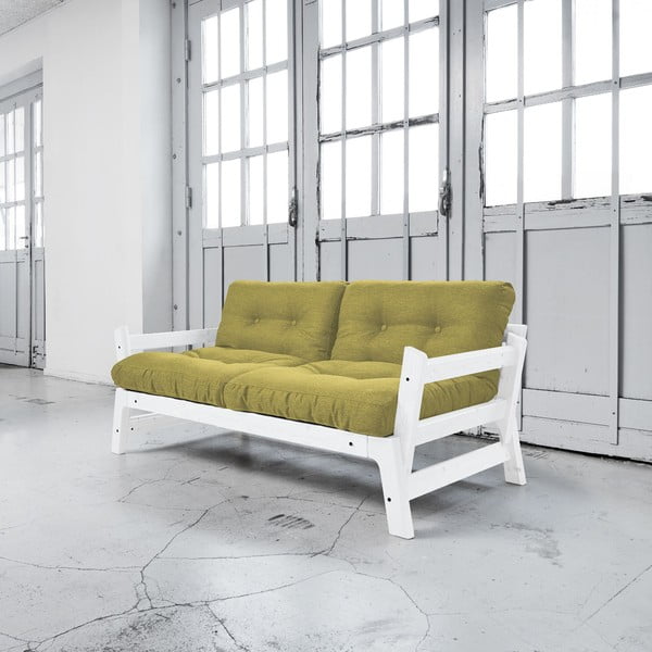 Sofa lova "Karup Step" balta/avokadų žalia