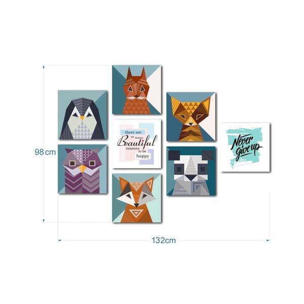 8 paveikslų rinkinys Insigne Animals-image-2