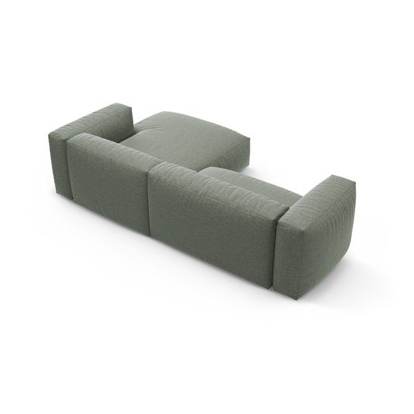 Pilkai žalios spalvos sulankstoma modulinė kampinė sofa (su dešiniuoju kampu/su gultu) – Micadoni -image-4