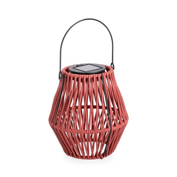 Raudonos spalvos LED žibintas saulės baterijos (aukštis 17 cm) Juny – Yes Everyday