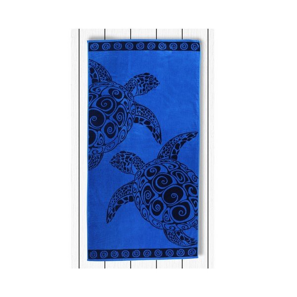 DecoKing Navy Turtle vonios rankšluostis, 90 x 180 cm-image-1