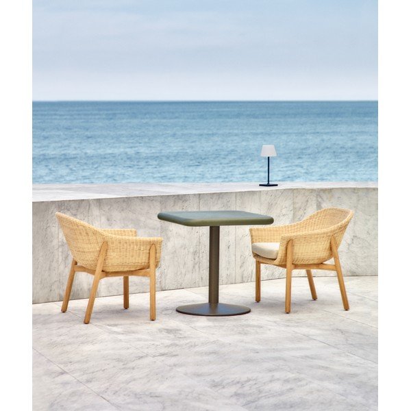Sodo valgomojo stalas su betoniniu stalviršiu 70x70 cm Esilda – Kave Home-image-1