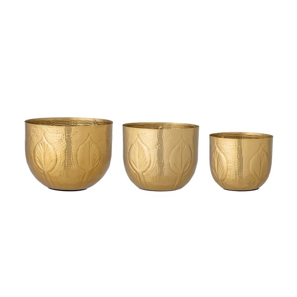 Iš metalo gėlių vazonų dangteliai 3 vnt. ø 18 cm Bati – Bloomingville