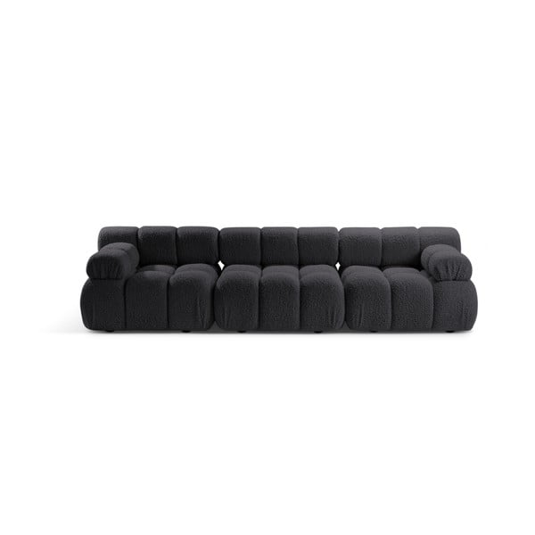 Iš boucle sofa antracito spalvos 282 cm Bellis – Micadoni Home