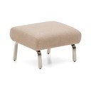 Šviesiai rudos spalvos taburetė iš šenilinio audinio Amsen – Kave Home