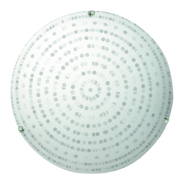 Baltas lubinis šviestuvas su stikliniu gaubtu ø 30 cm Circle - Candellux Lighting