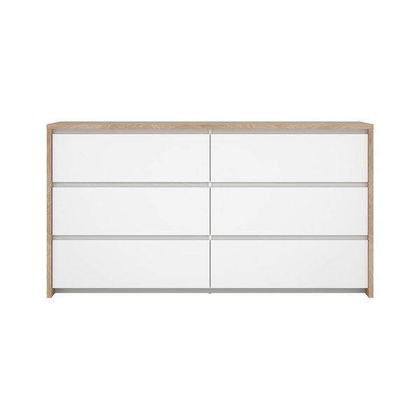 Baltos spalvos šoninė spintelė 157x84x48 cm Next – Tvilum-image-4