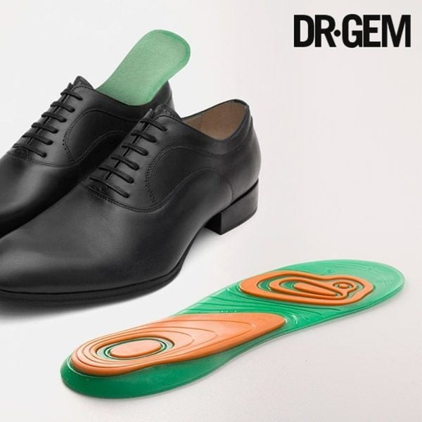 "InnovaGoods" "Dr Gem" žalios-oranžinės spalvos geliniai batų įdėklai