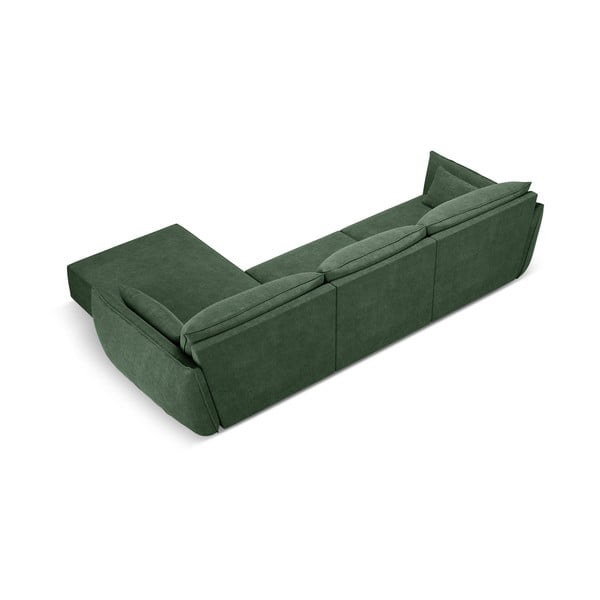 Tamsiai žalia kampinė sofa (dešinysis kampas) Vanda - Mazzini Sofas-image-3