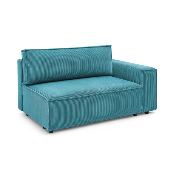 Modulinė sofa mėlynos spalvos iš kordinio velveto (su dešiniuoju kampu) Nihad modular – Bobochic Paris