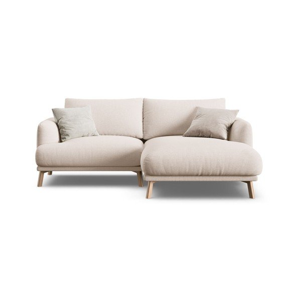 Smėlio spalvos kampinė sofa (su dešiniuoju kampu/su gultu) Naomi – Micadoni -image-2
