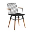 Valgomojo kėdės iš metalo juodos spalvos 2 vnt. Trend – Kalune Design