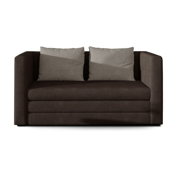 Rudos spalvos iš šenilinio audinio sulankstoma sofa 132 cm Neva – ELTAP