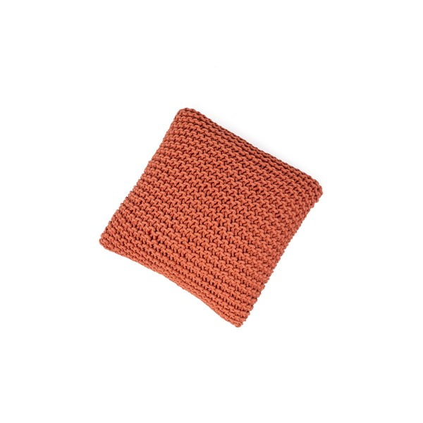 Raudonos spalvos pagalvėlė-pufas Bonami Essentials Knit-image-4