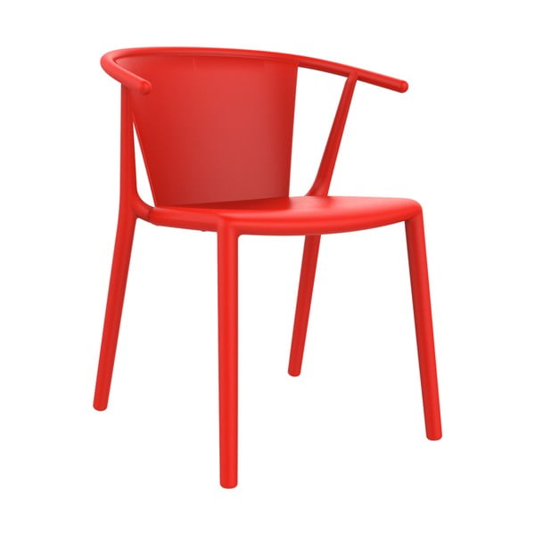 2 raudonų sodo kėdžių rinkinys "Resol Steely