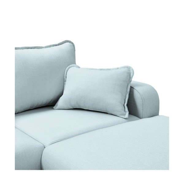 Šviesiai mėlyna kampinė sofa (dešinysis kampas) Beata - Ropez-image-1