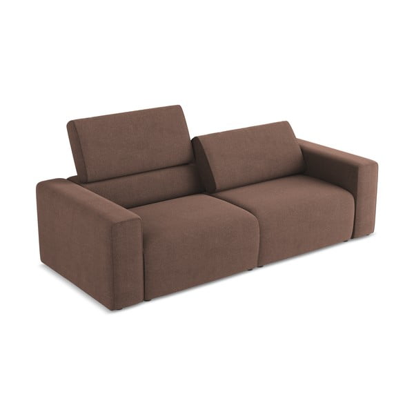 Rožinės spalvos sofa 224 cm Kalea – Makamii-image-1