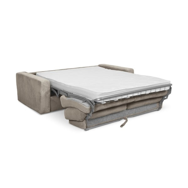Šviesiai rudos spalvos iš kordinio velveto sulankstoma sofa 195 cm Nona – Makamii-image-3