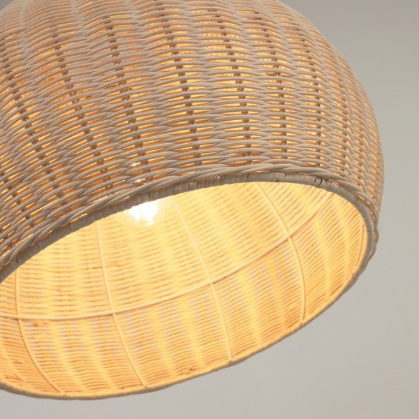 Natūralios spalvos rotango šviestuvo gaubtas ø 45 cm Deyarina - Kave Home-image-1