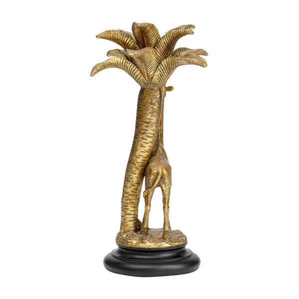 Aukso spalvos dekoratyvinė žvakidė Kare Design Giraffe Palm Tree, aukštis 35 cm-image-2