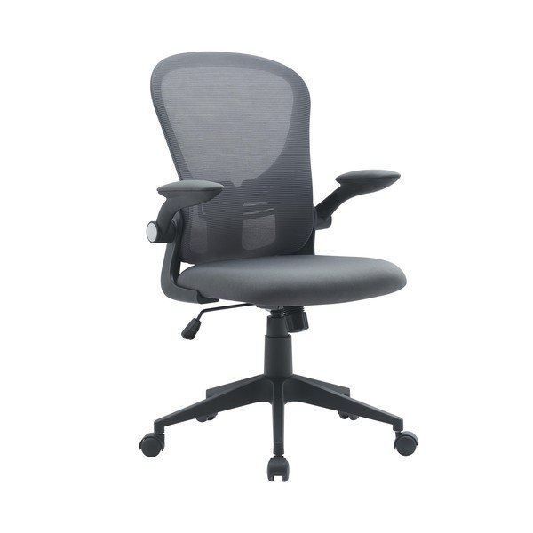Pilkos spalvos iš audinio biuro kėdė Kempton – Yes Everyday