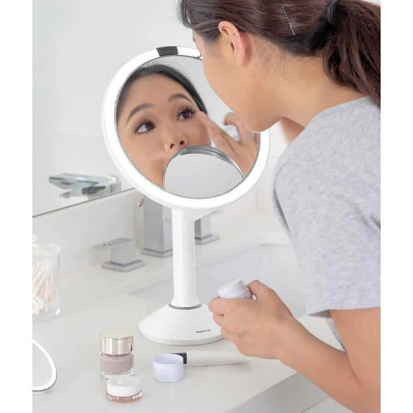 Kosmetinis veidrodis (5x) su apšvietimu/didinantis ø 20 cm Sensor Trio – simplehuman-image-1