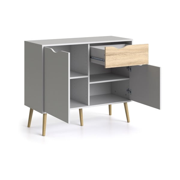 Balta komoda Tvilum Oslo, 99 x 82 cm-image-4