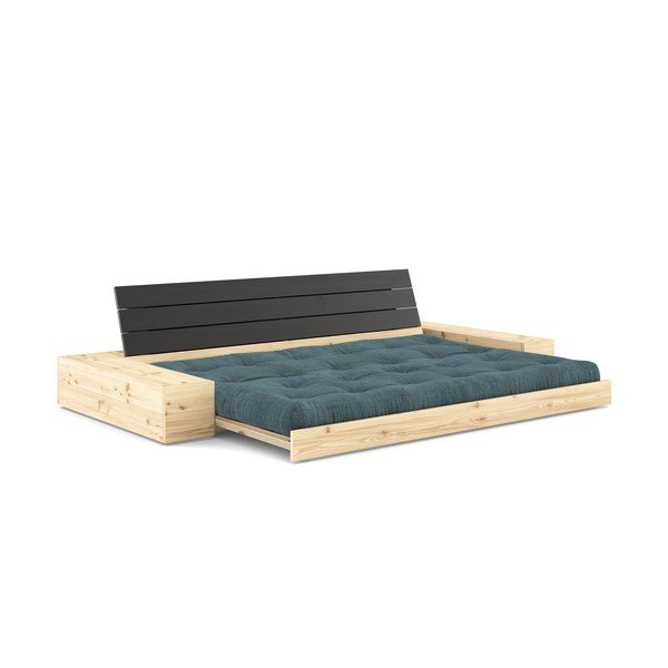 Sulankstoma sofa iš kordinio velveto mėlynos spalvos 244 cm Base – Karup Design-image-4