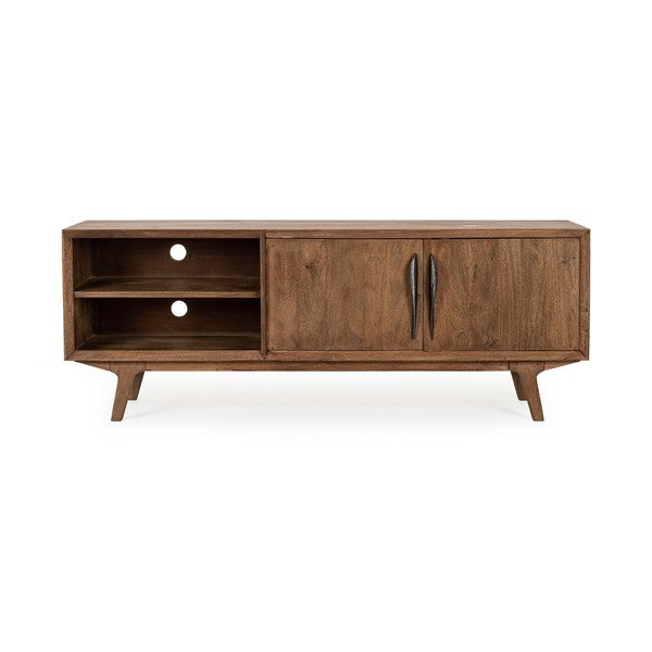 Natūralios spalvos iš mango masyvo TV spintelė 152x55x40 cm Sherman – Bizzotto-image-1